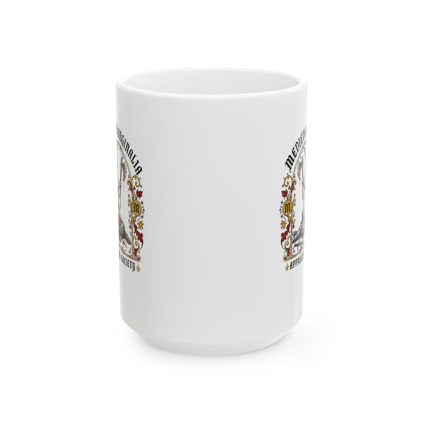 Medieval Marginalia Appreciation Society Rabbit Ceramic Mug, (11oz, 15oz)
