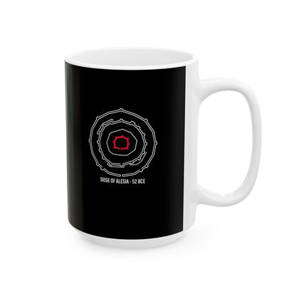 Siege of Alesia Schematic Ceramic Mug, (11oz, 15oz)
