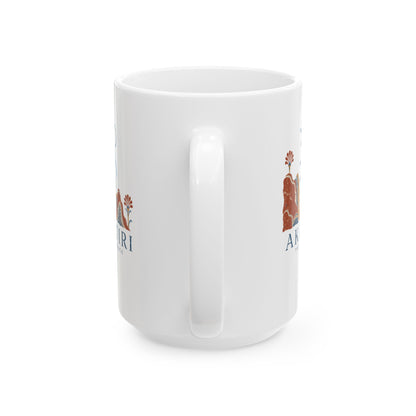 Blue Monkeys Santorini Akrotiri Ceramic Mug, (11oz, 15oz)