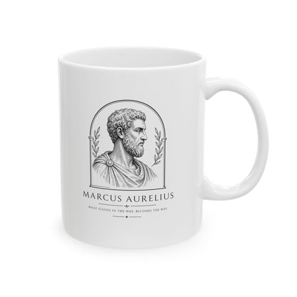 Marcus Aurelius the Way Quote Ceramic Mug, (11oz, 15oz)