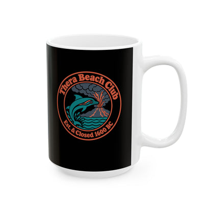 Thera Beach Club  Ceramic Mug, (11oz, 15oz)