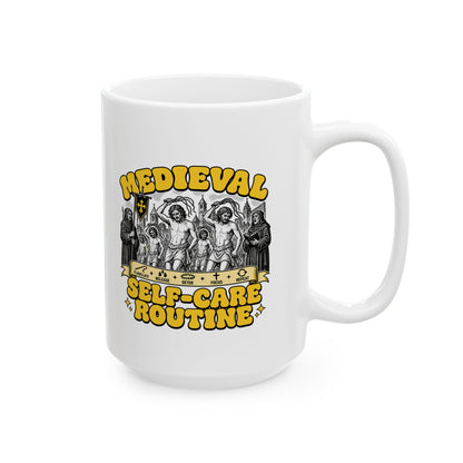 Flagellants Medieval Self Care Ceramic Mug, (11oz, 15oz)