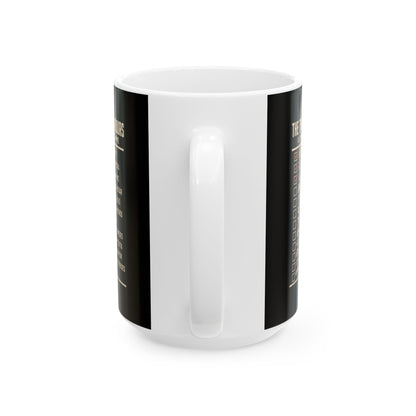 12 Labors Back Print Ceramic Mug, (11oz, 15oz)