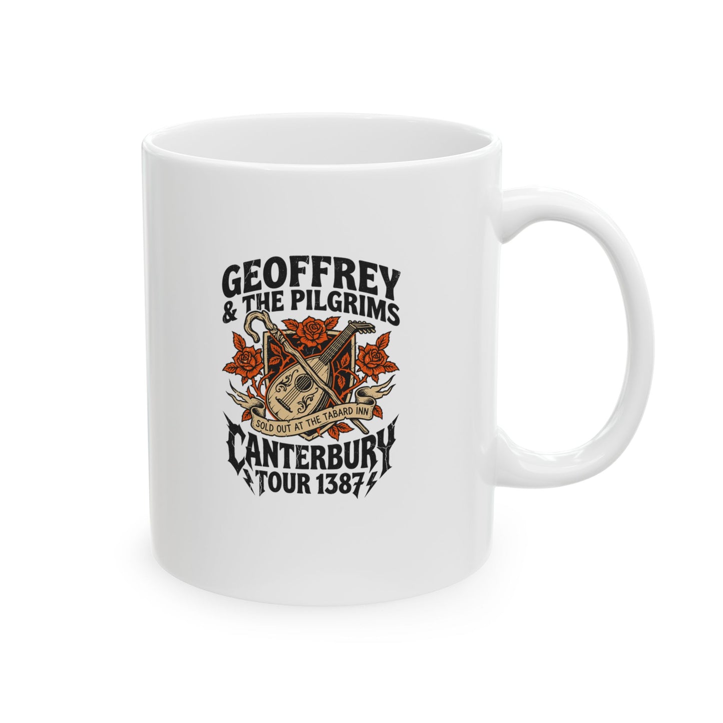 Geoffrey & Pilgrims Tour 1387 Ceramic Mug, (11oz, 15oz)