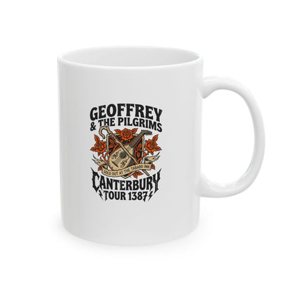 Geoffrey & Pilgrims Tour 1387 Ceramic Mug, (11oz, 15oz)
