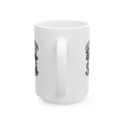History's Famous Beards Engraving Ceramic Mug, (11oz, 15oz)