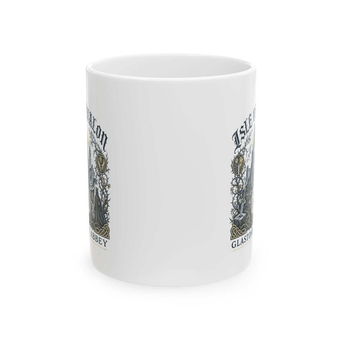 Glastonbury Abbey Isle of Avalon Ceramic Mug, (11oz, 15oz)