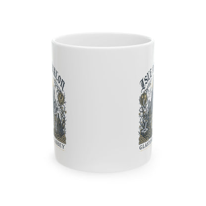 Glastonbury Abbey Isle of Avalon Ceramic Mug, (11oz, 15oz)