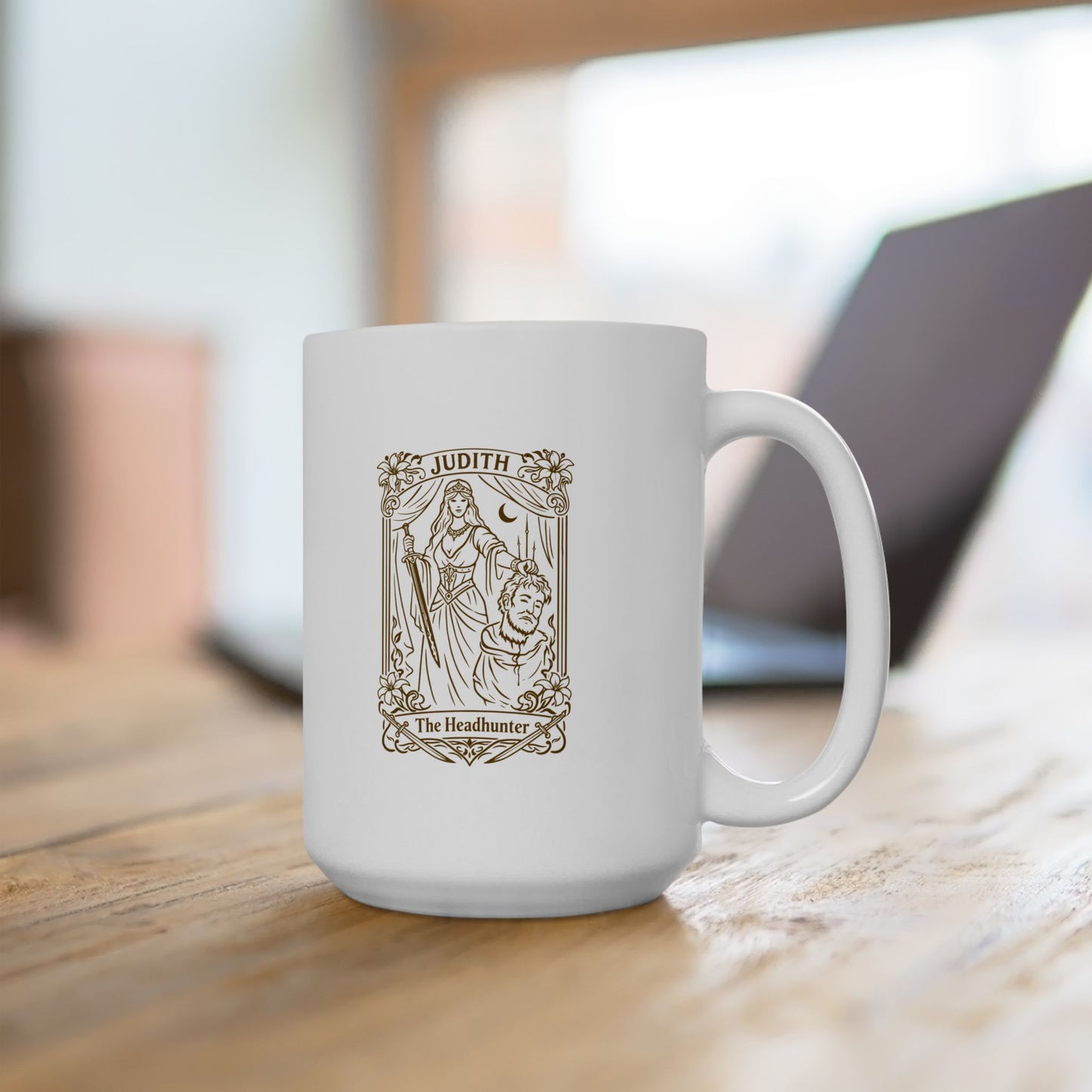 Judith & Holofernes Tarot Style Ceramic Mug, (11oz, 15oz)