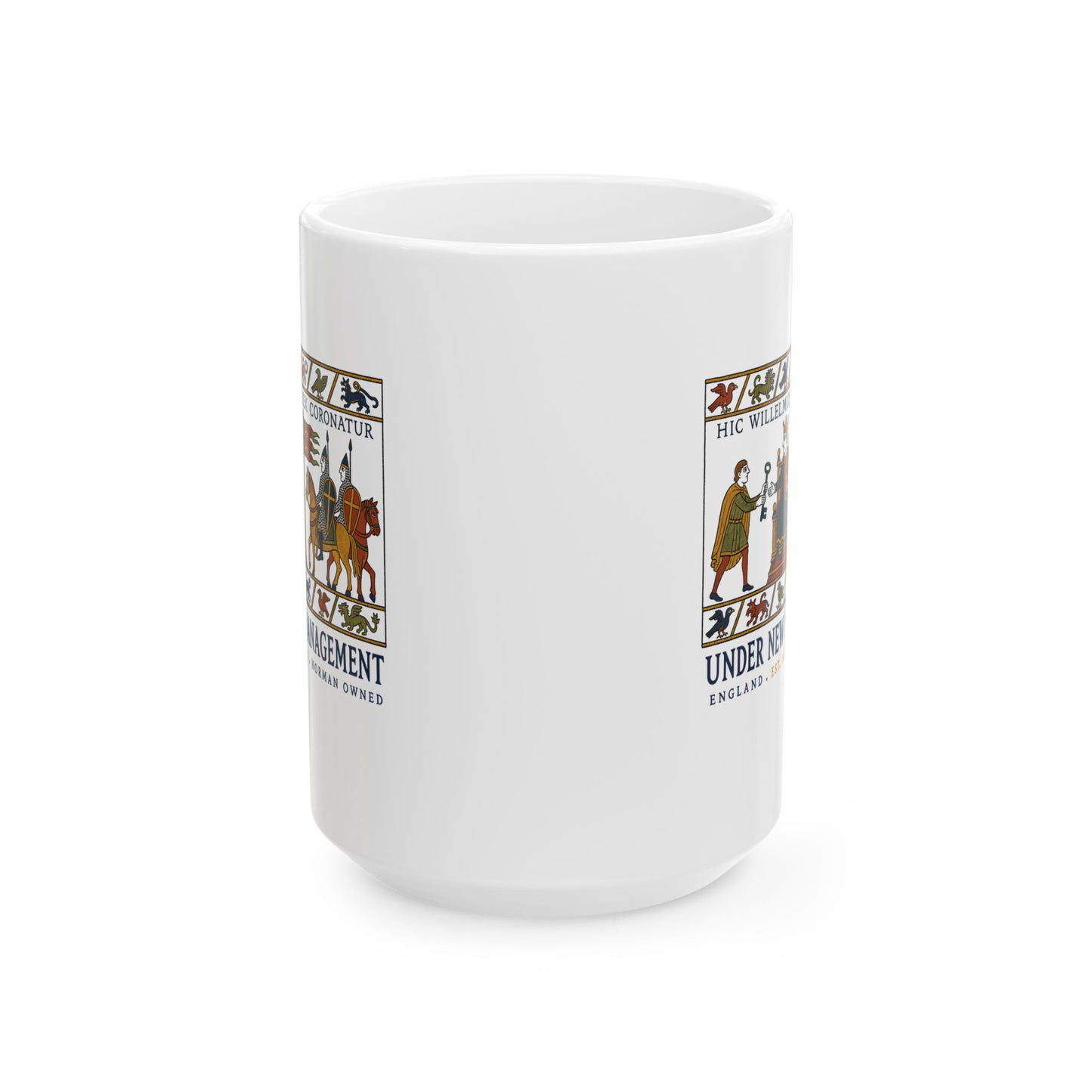Bayeux Tapestry Under New Management Normans Ceramic Mug, (11oz, 15oz)