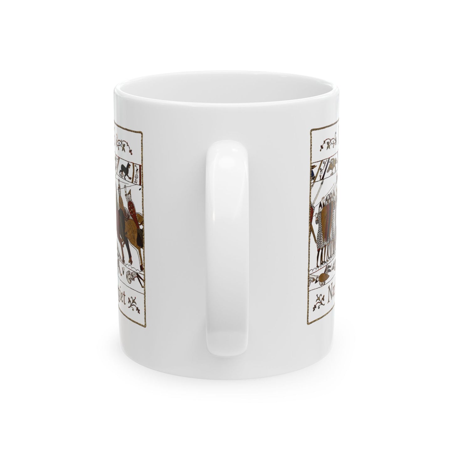 1066 Never Forget Old English Tapestry Ceramic Mug, (11oz, 15oz)