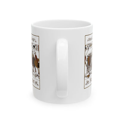 1066 Never Forget Old English Tapestry Ceramic Mug, (11oz, 15oz)