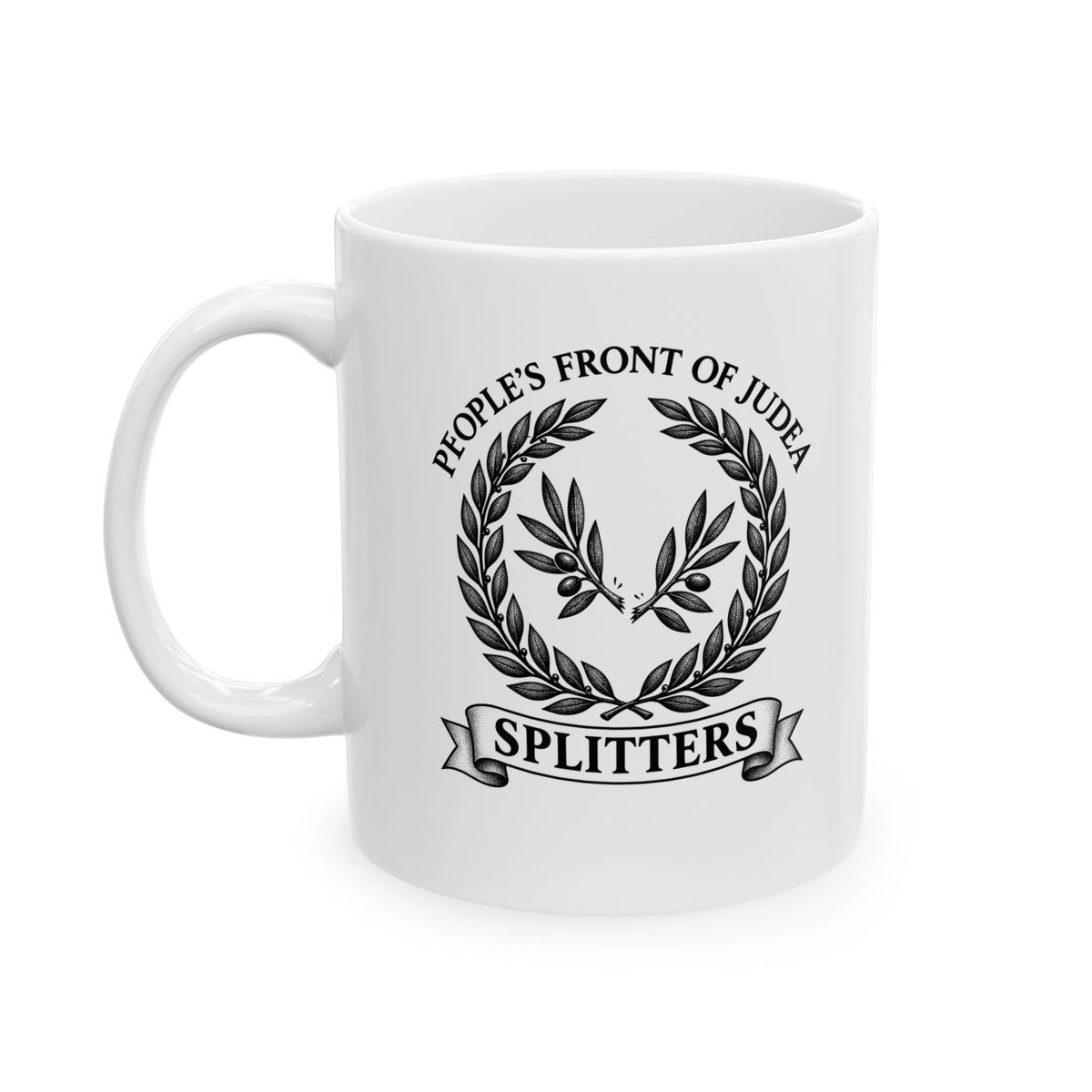 Splitters People's Front of Judea Crest Ceramic Mug, (11oz, 15oz)