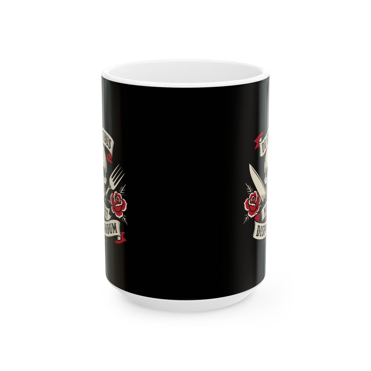 De Gustibus Non Est Disputandum Matters of Taste Tattoo Ceramic Mug, (11oz, 15oz)