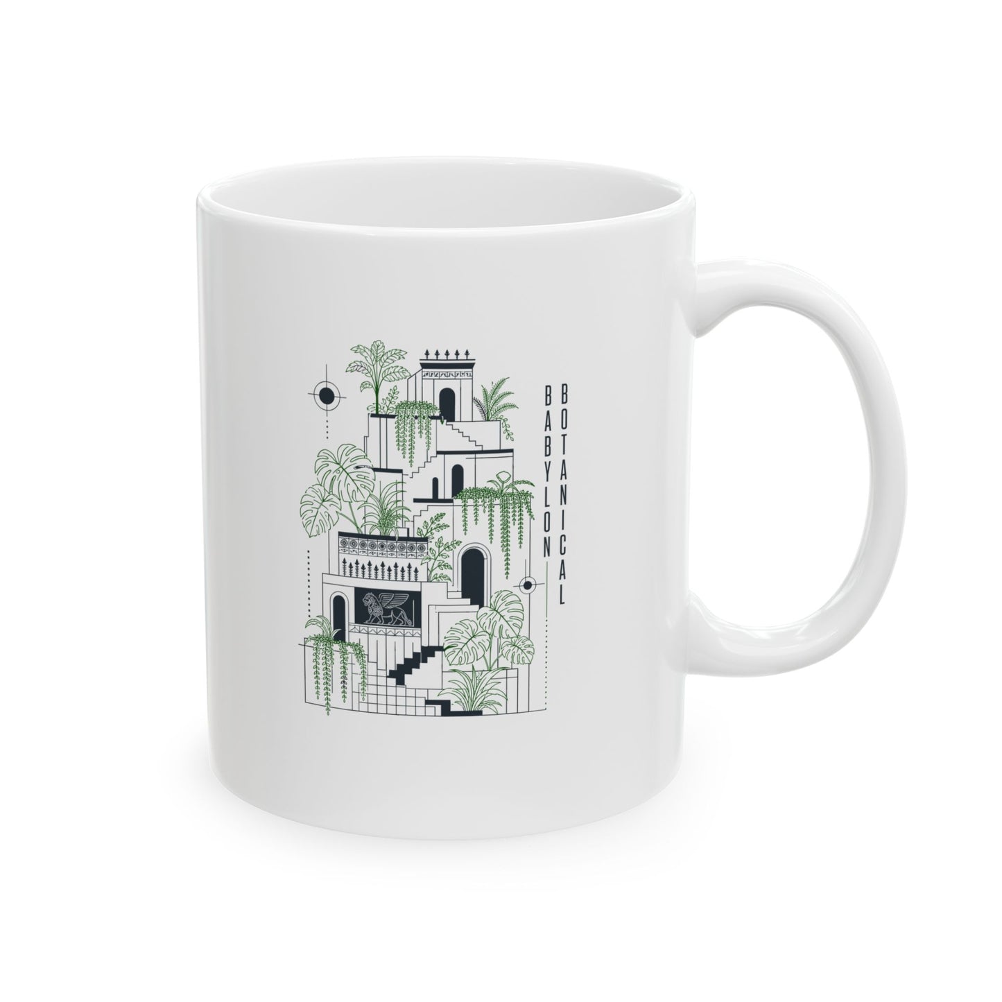 The Hanging Gardens of Babylon Ceramic Mug, (11oz, 15oz)