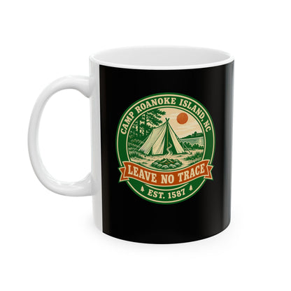 Camp Roanoke Leave No Trace Ceramic Mug, (11oz, 15oz)