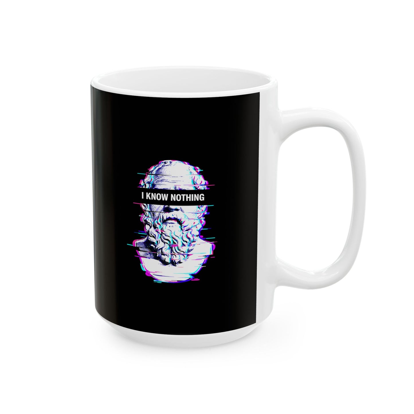 Socrates I Know Nothing  Ceramic Mug, (11oz, 15oz)