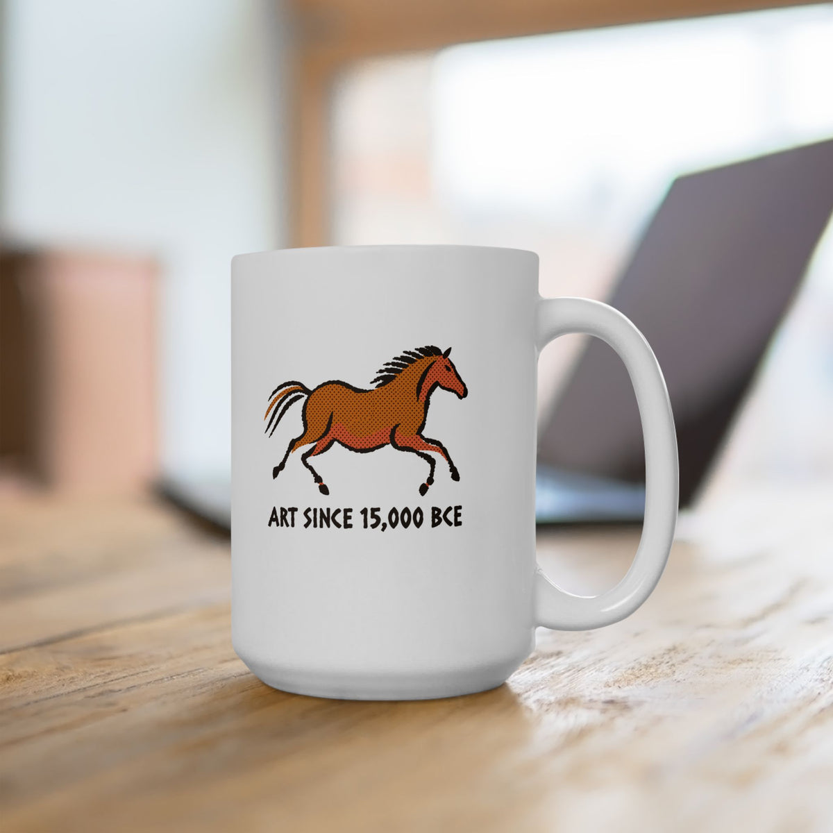 Lascaux Horse Art Since 15000 BCE Ceramic Mug, (11oz, 15oz)