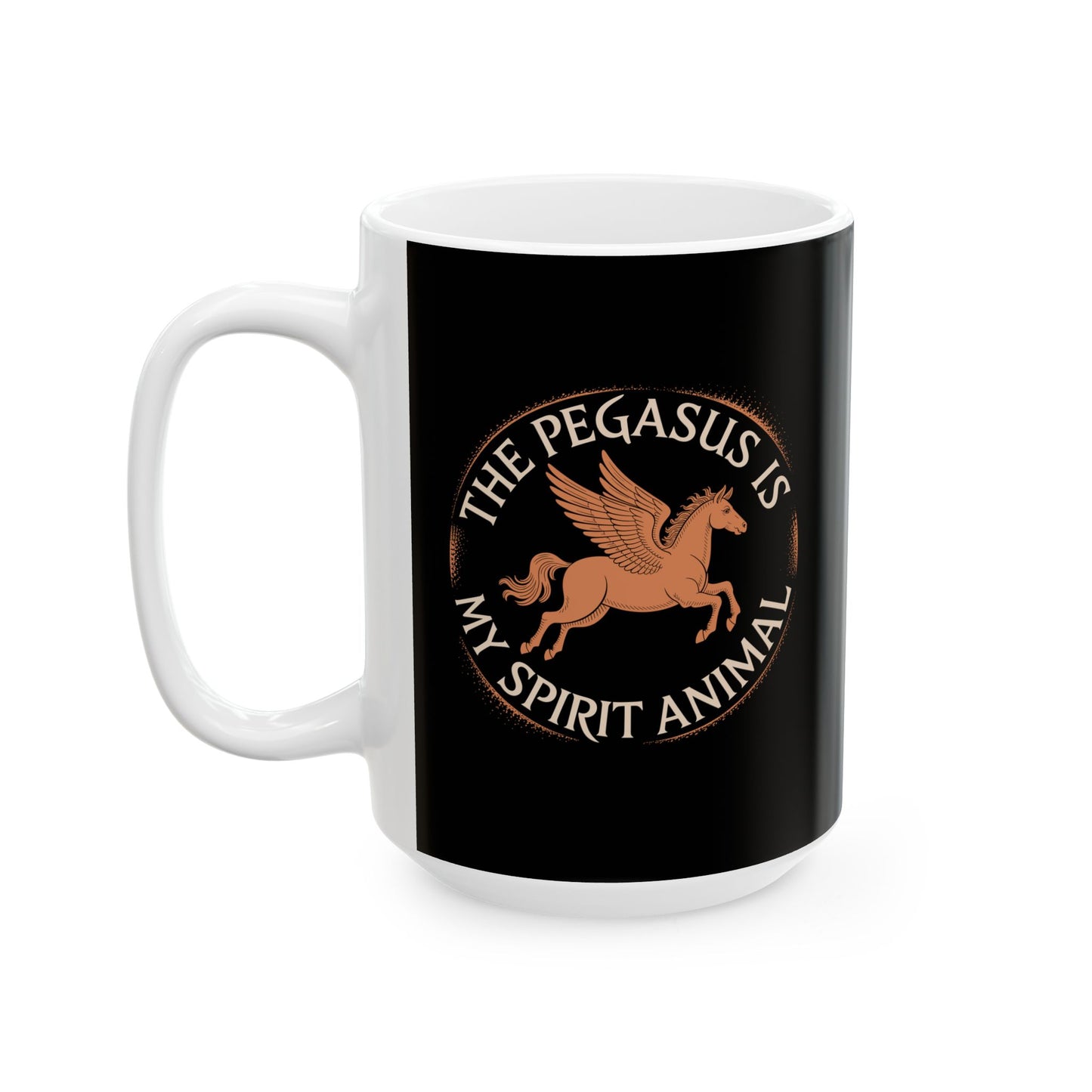 Pegasus Spirit Animal Ceramic Mug, (11oz, 15oz)