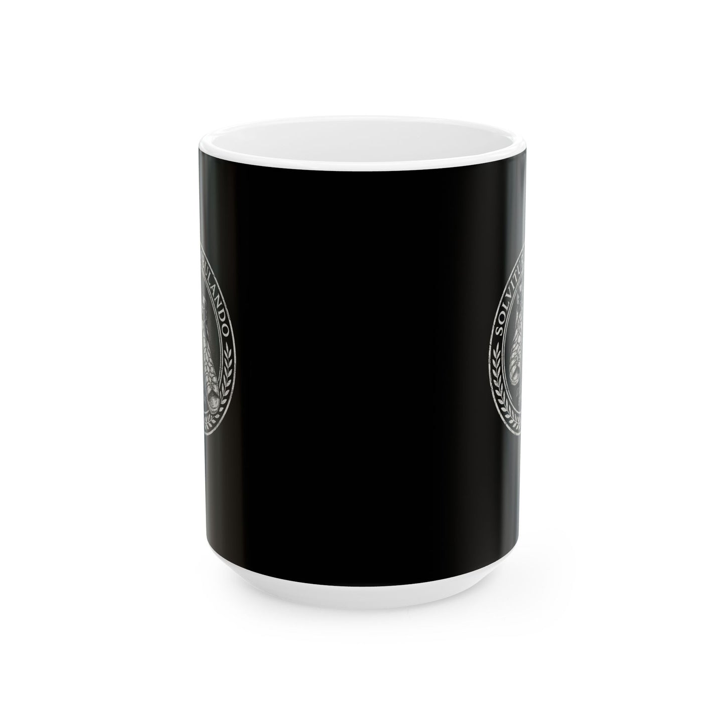 Solvitur Ambulando Saint Augustine Quote Solved by Walking Ceramic Mug, (11oz, 15oz)