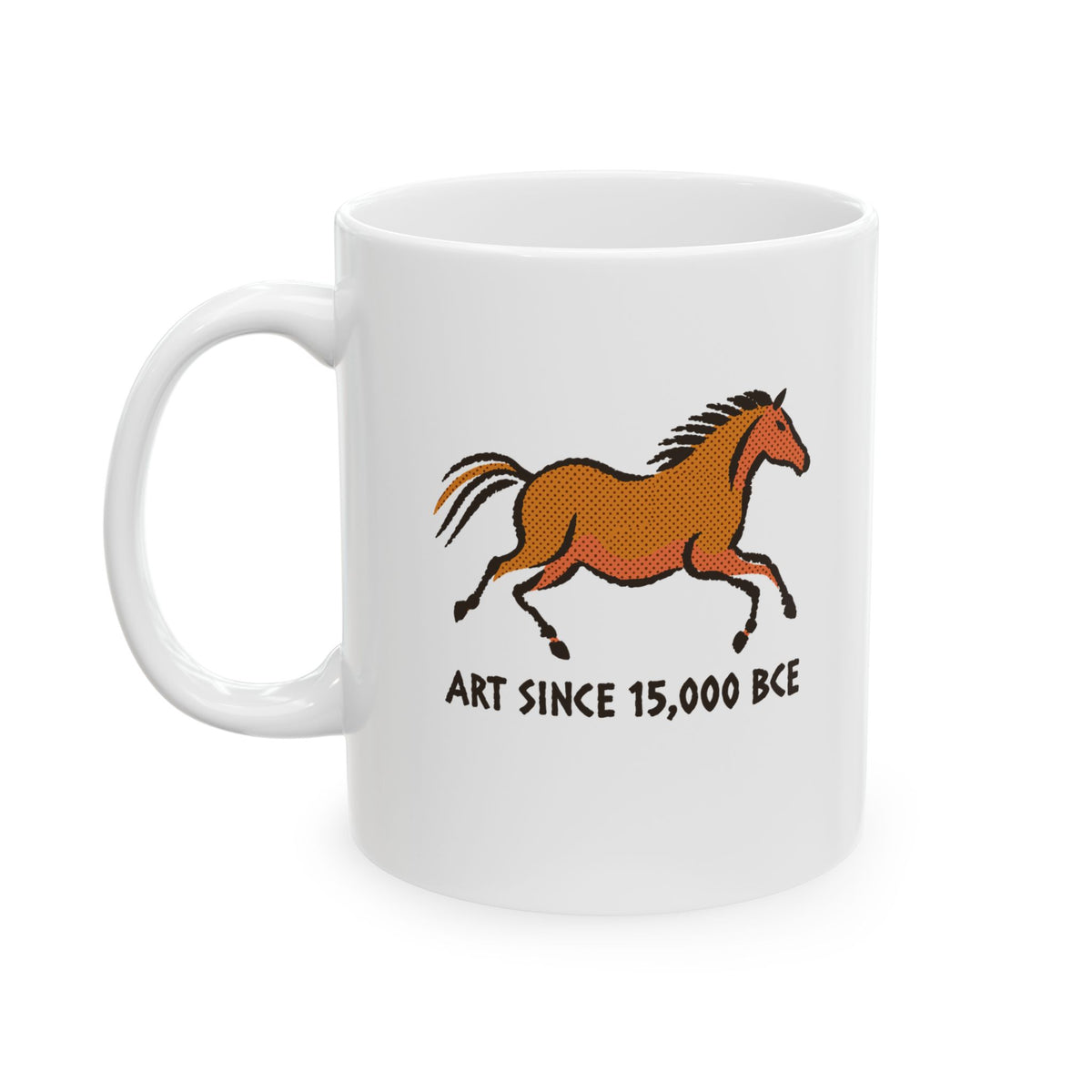 Lascaux Horse Art Since 15000 BCE Ceramic Mug, (11oz, 15oz)