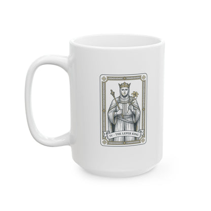 Baldwin Leper King Ceramic Mug, (11oz, 15oz)