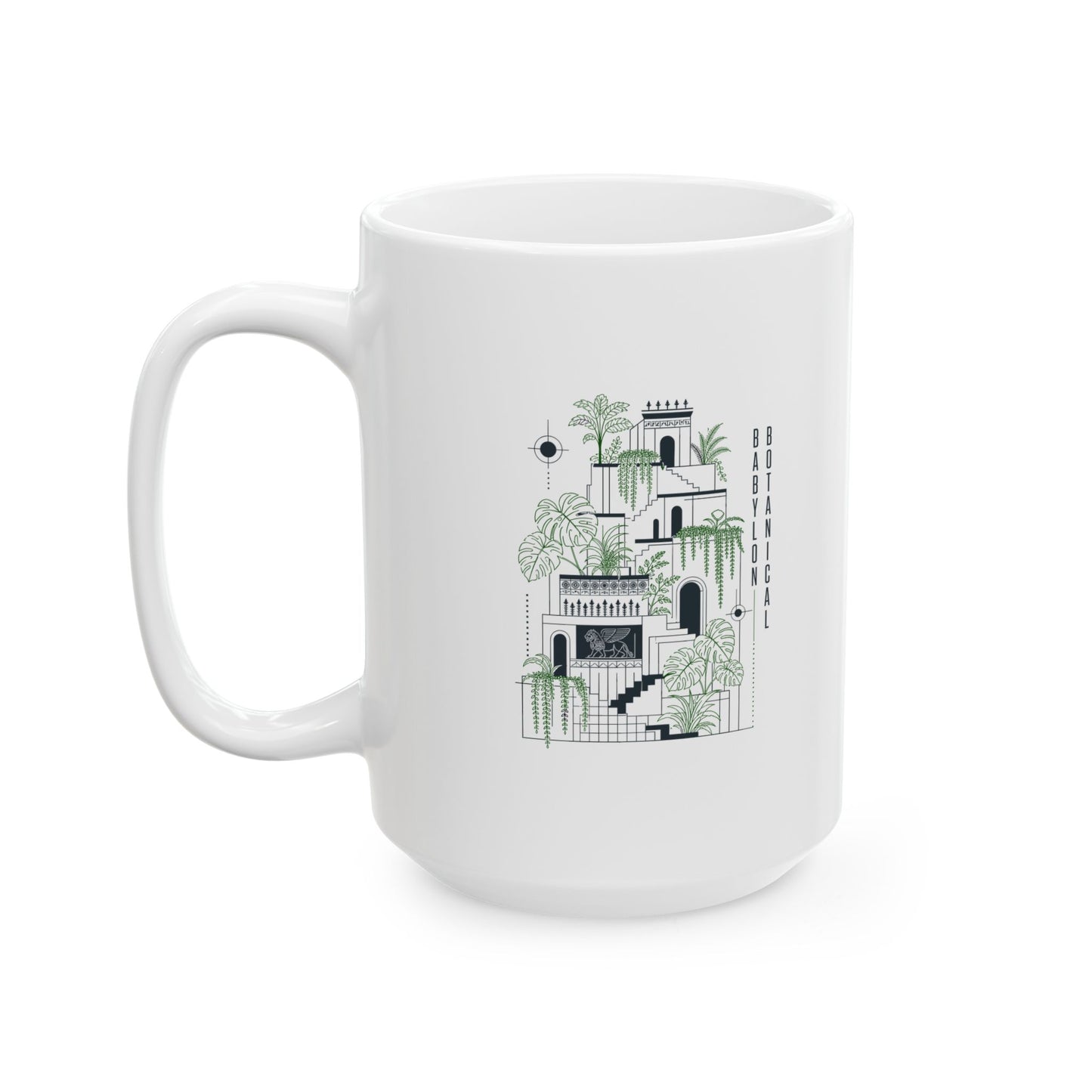 The Hanging Gardens of Babylon Ceramic Mug, (11oz, 15oz)