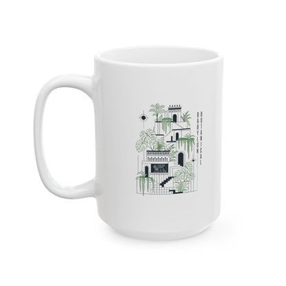 The Hanging Gardens of Babylon Ceramic Mug, (11oz, 15oz)