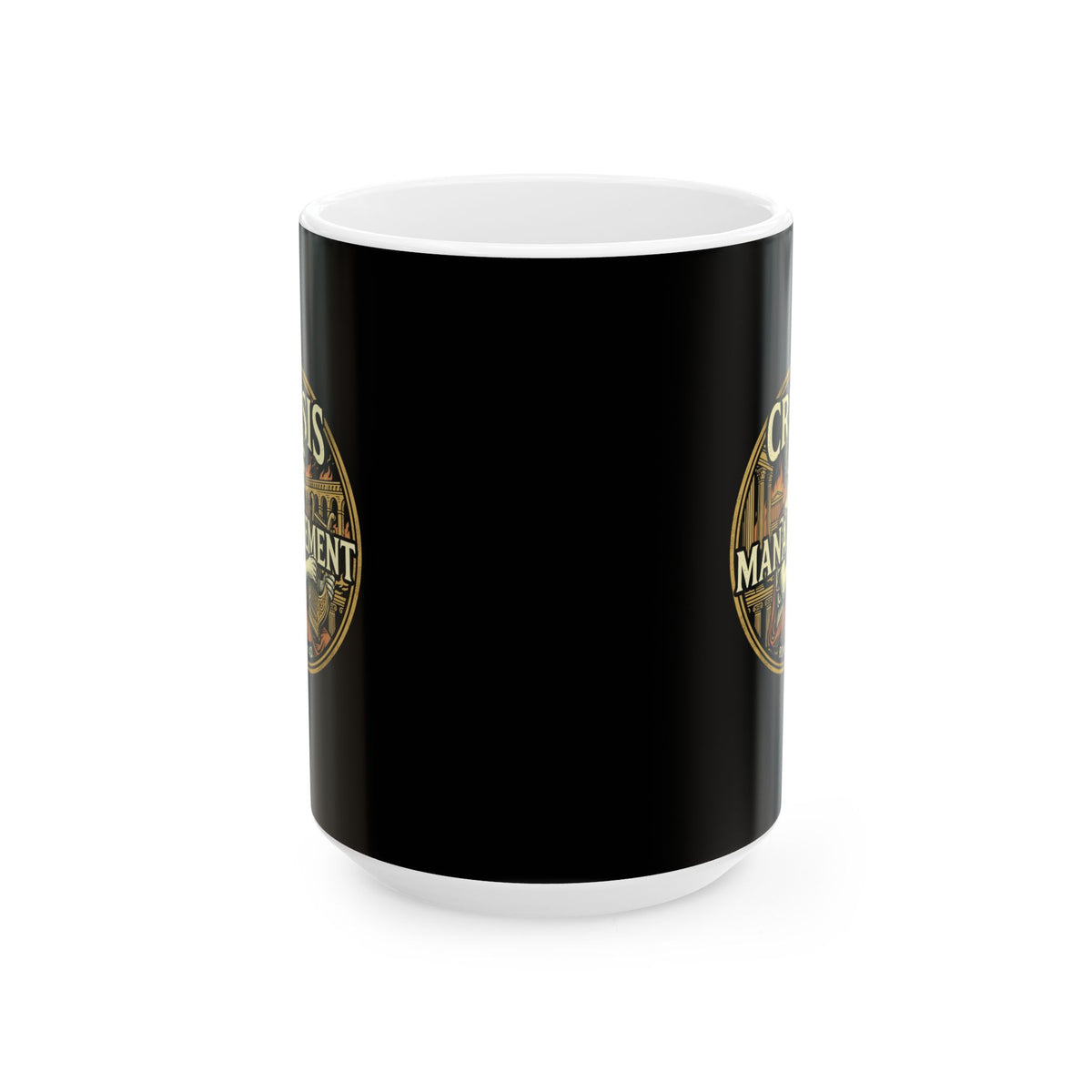 Emperor Nero Crisis Management Rome Burning Ceramic Mug, (11oz, 15oz)