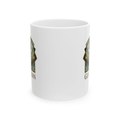Bastet Guardian Art Deco Ceramic Mug, (11oz, 15oz)