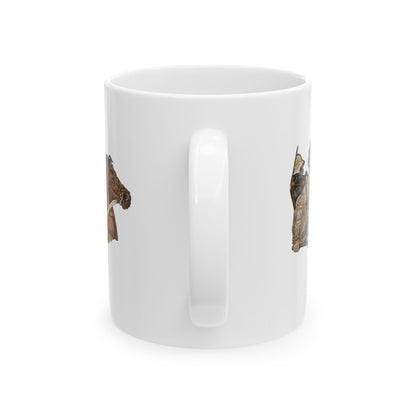 Alexander the Great Pompeii Mosaic Ceramic Mug, (11oz, 15oz)