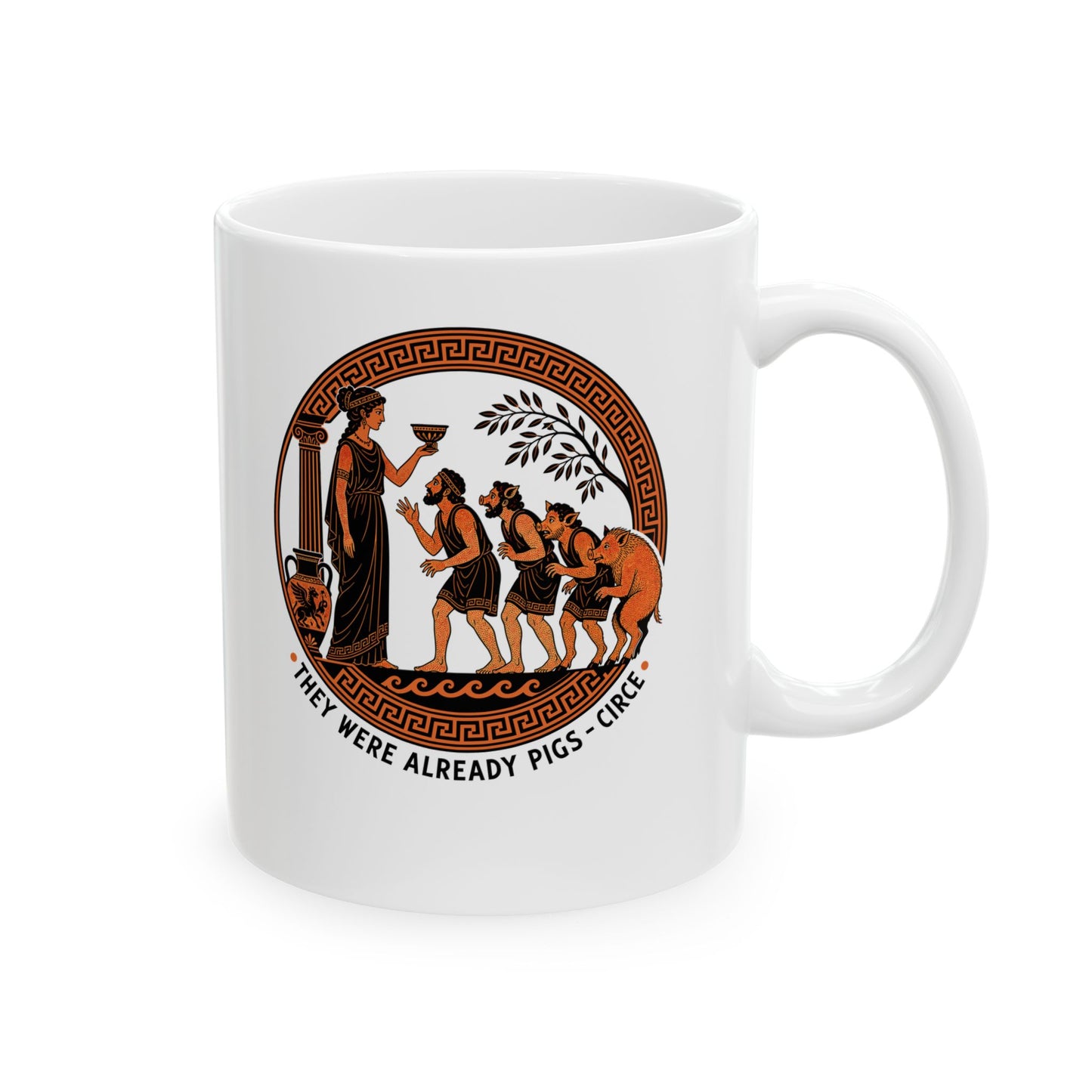 They Were Already Pigs Circe Ceramic Mug, (11oz, 15oz)