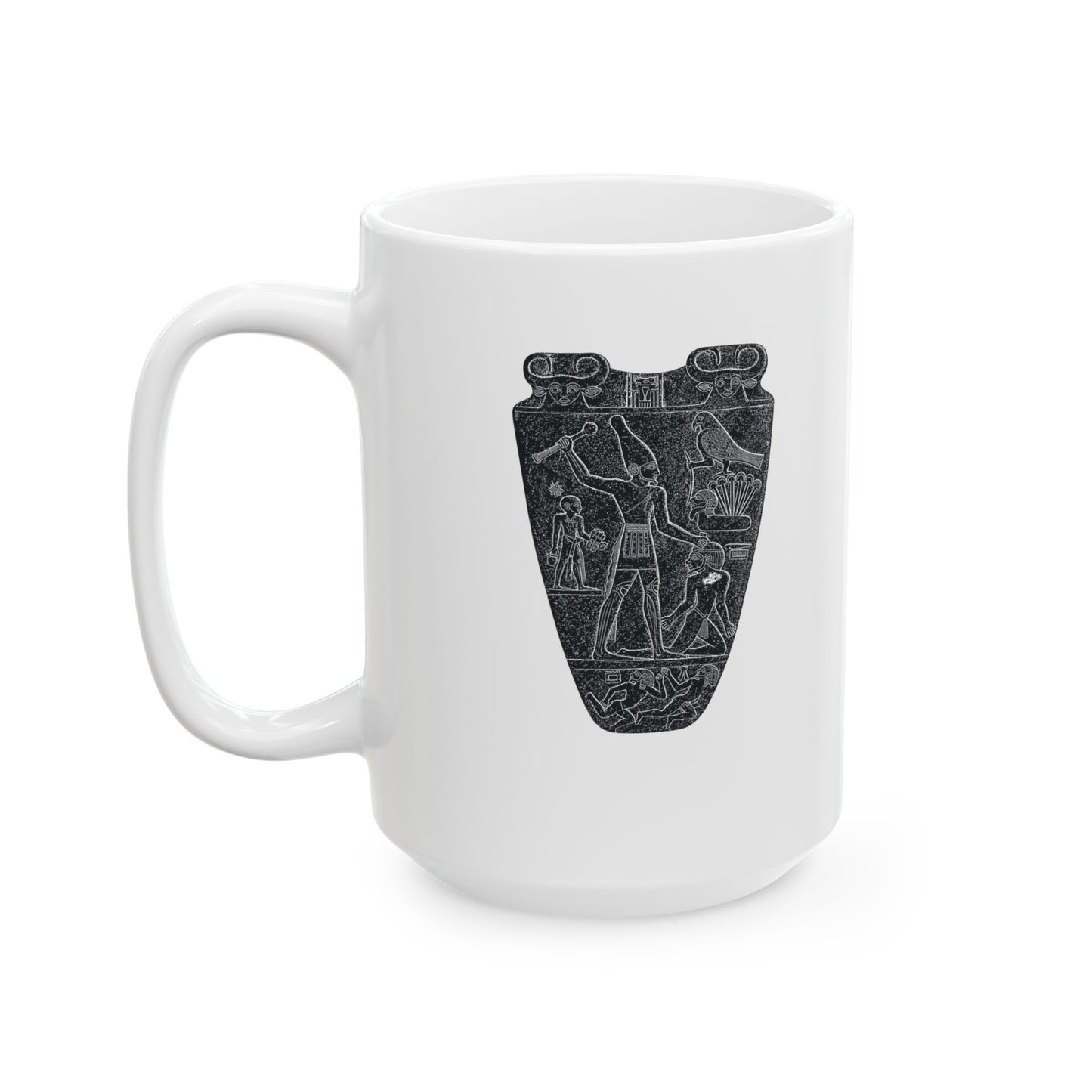 Egyptian Narmer Palette Ceramic Mug, (11oz, 15oz)