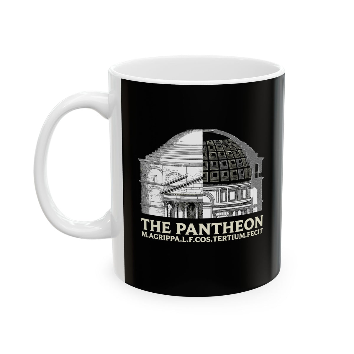 Cross Section Pantheon Ceramic Mug, (11oz, 15oz)