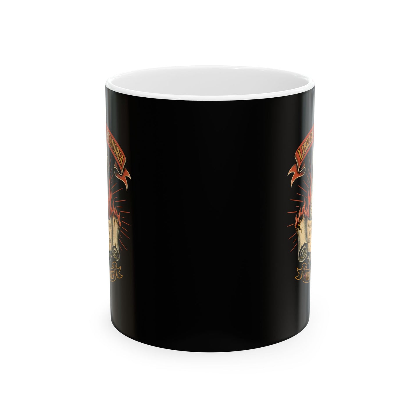 Library of Alexandria Never Forget Ceramic Mug, (11oz, 15oz)