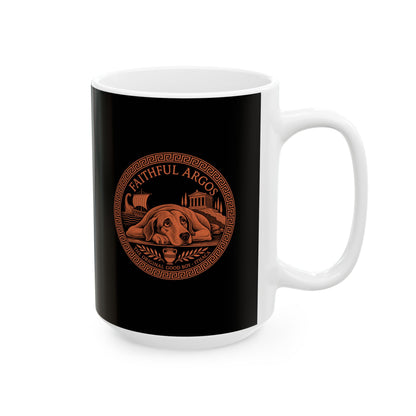 Faithful Argos the Dog Ceramic Mug, (11oz, 15oz)