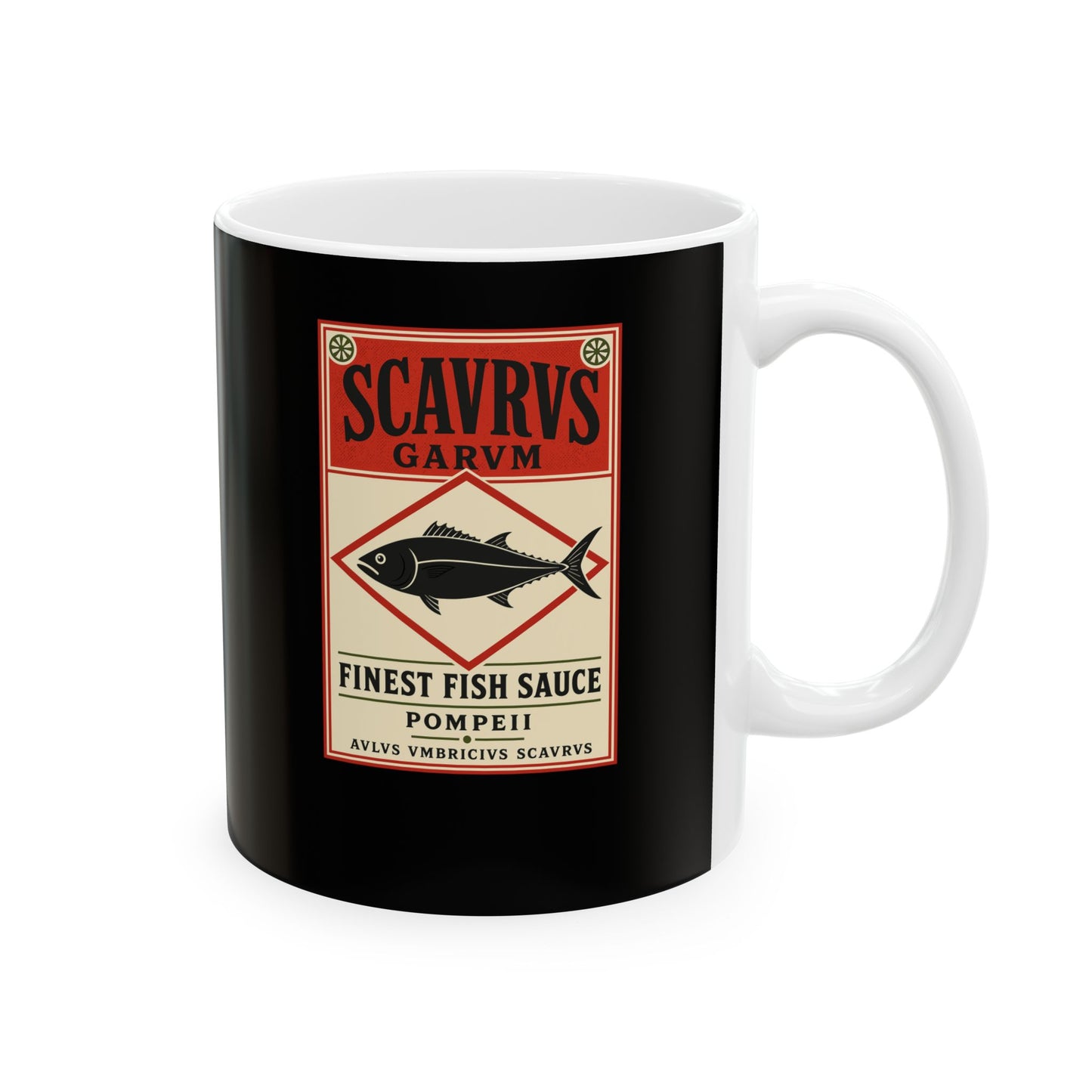 Scaurus Garum Sauce Label Ceramic Mug, (11oz, 15oz)