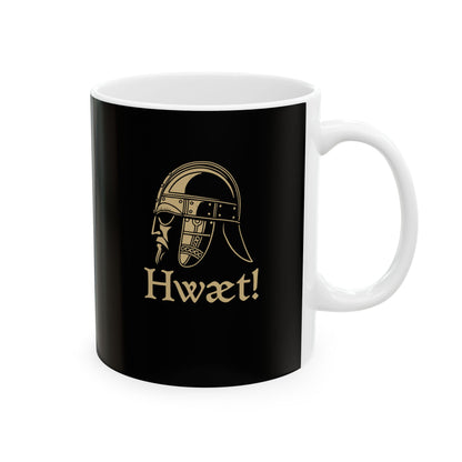 Beowulf Hwaet Listen Ceramic Mug, (11oz, 15oz)