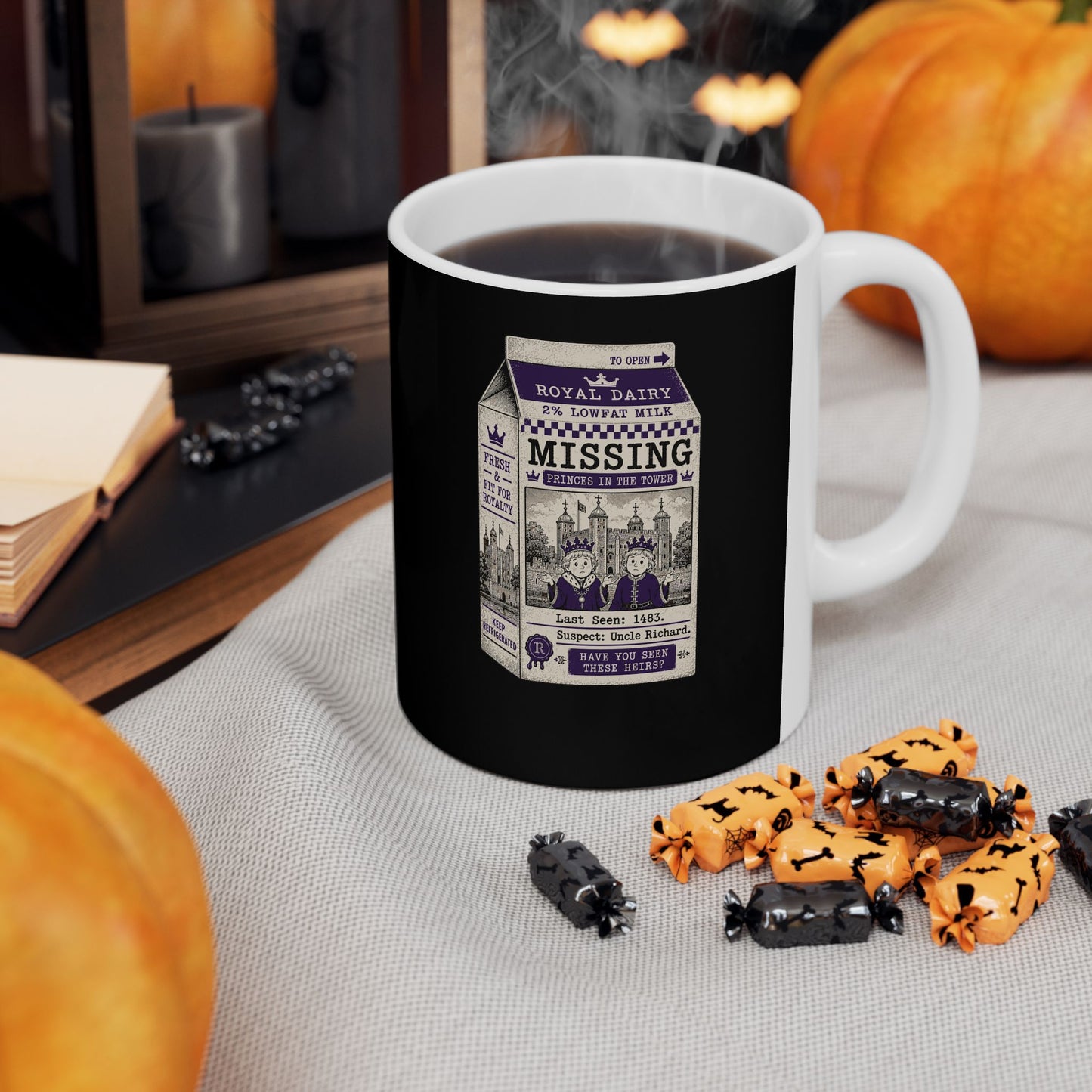 Princes in the Tower Missing Milk Carton Ceramic Mug, (11oz, 15oz)