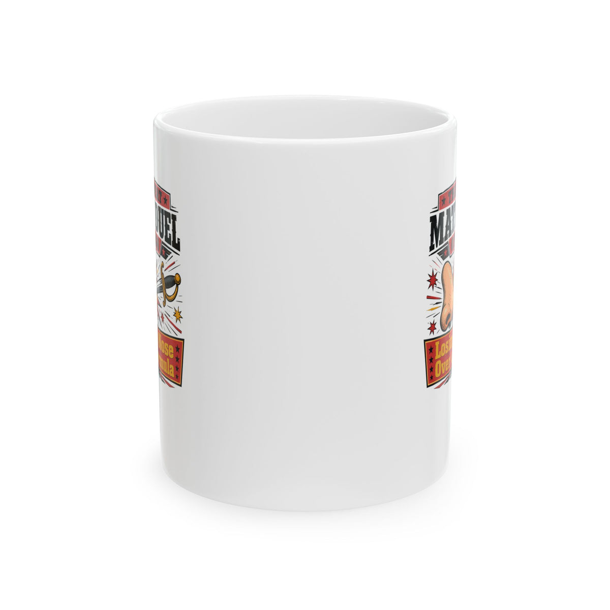 Tycho Brahe Nose Math Duel Ceramic Mug, (11oz, 15oz)