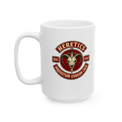 Heretics Inquisition Evasion Crew Ceramic Mug, (11oz, 15oz)