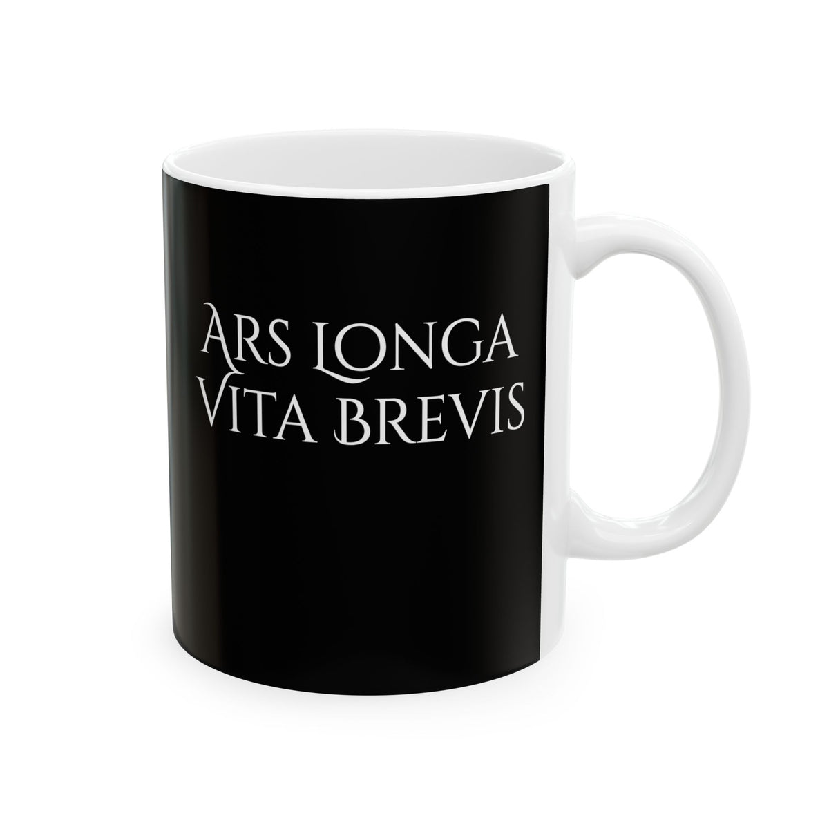 Art is Long Life is Short Latin Ceramic Mug, (11oz, 15oz)