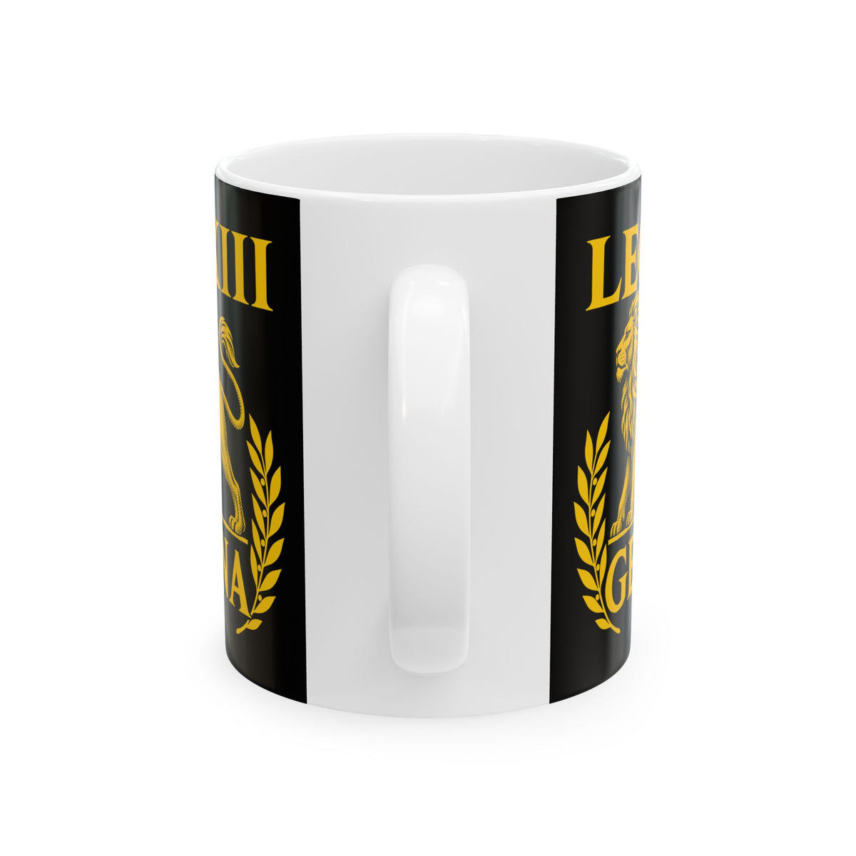 Legio XIII Gemina Lion Inscription Ceramic Mug, (11oz, 15oz)