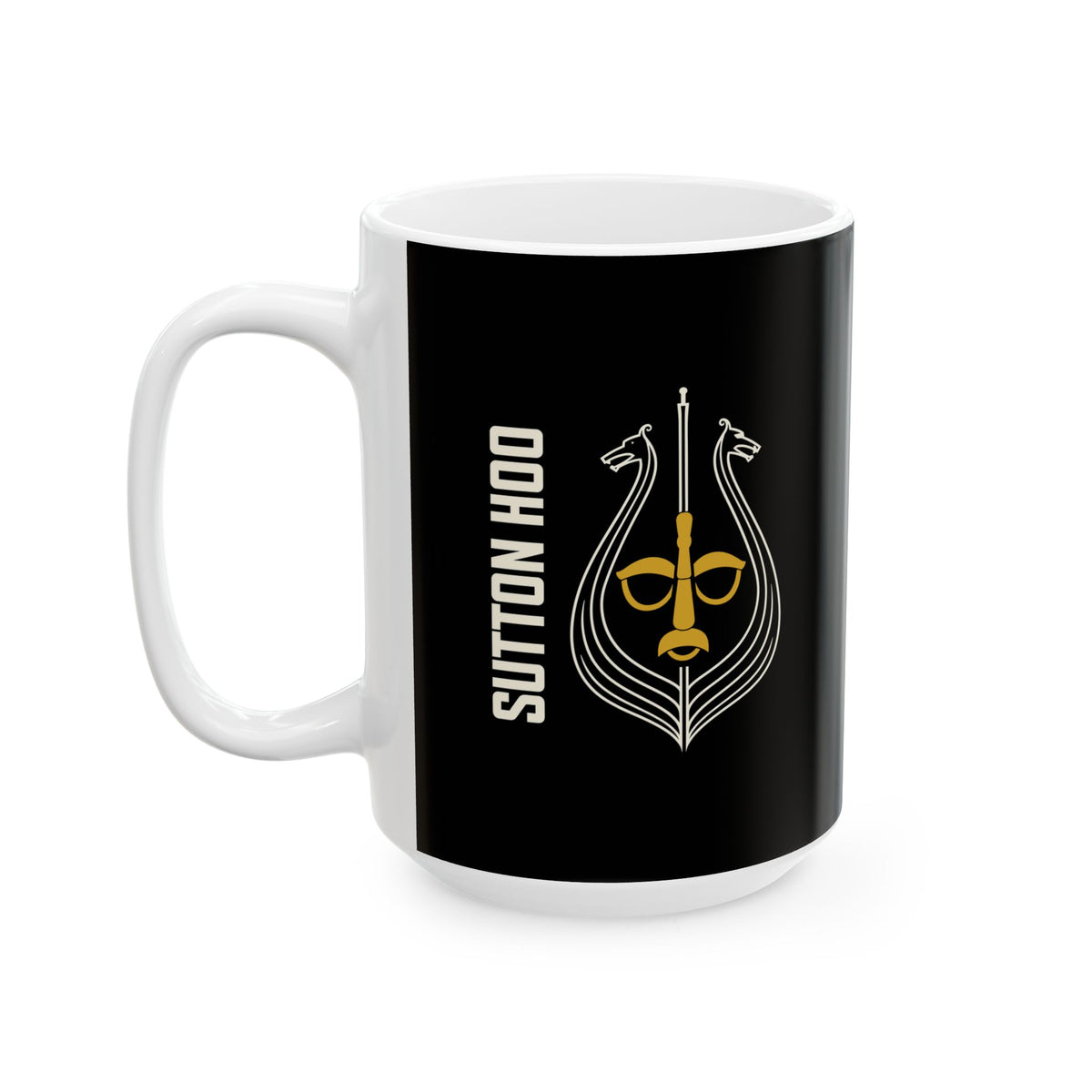 Minimalist Sutton Hoo Saxon Ceramic Mug, (11oz, 15oz)