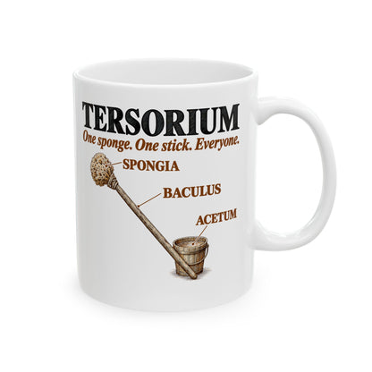 Latrine Sponge Tersorium Ceramic Mug, (11oz, 15oz)