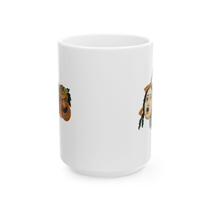 Theatre Masks Pompeii Mosaic Ceramic Mug, (11oz, 15oz)
