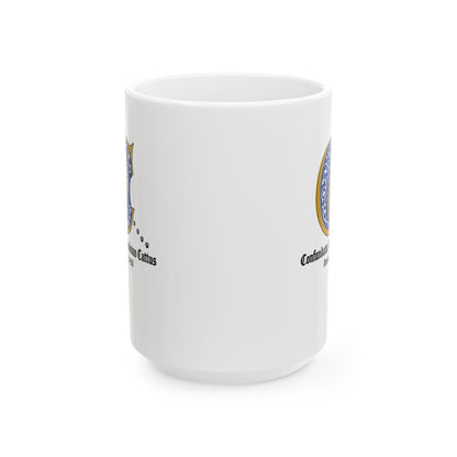 Confundatur Pessimus Cattus Deventer 1420 Ceramic Mug, (11oz, 15oz)