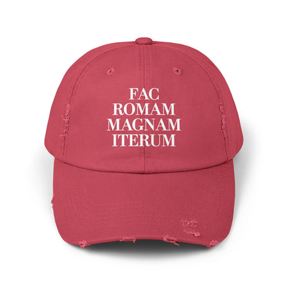 Make Rome Great Again LatinUnisex Distressed Cap