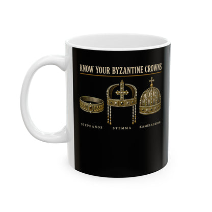 Know Your Byzantine Crowns Ceramic Mug, (11oz, 15oz)