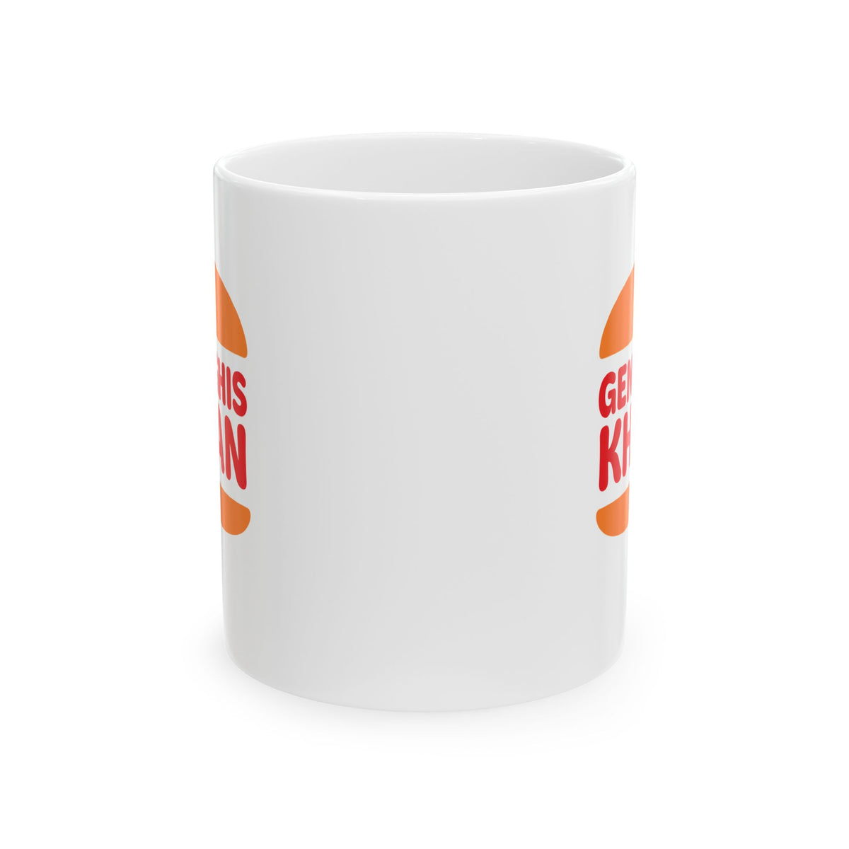Genghis Khan Burger Logo Ceramic Mug, (11oz, 15oz)